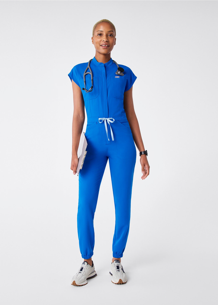 Snow Cargo Scrub Jumpsuit™ (Azul)