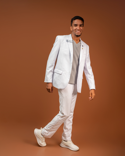 MedWhite Sahez - Traje Blanco Interno